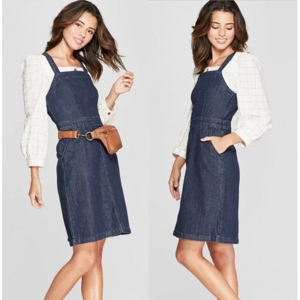 Universal Thread Overalls Denim Dress NWT